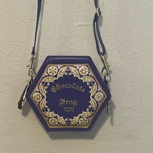 Chocolate Frog Blue Hexagonal Crossbody Bag